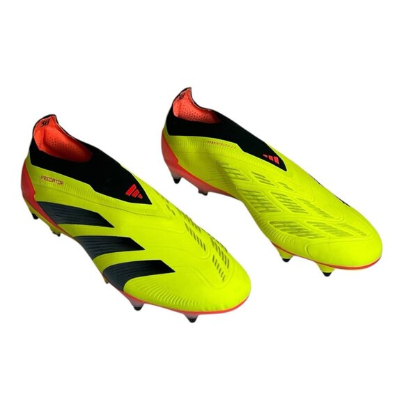 adidas Predator Elite Laceless SG IE0046 Soccer Cleats Citrus Energy Men Sz 13 - Picture 7 of 11